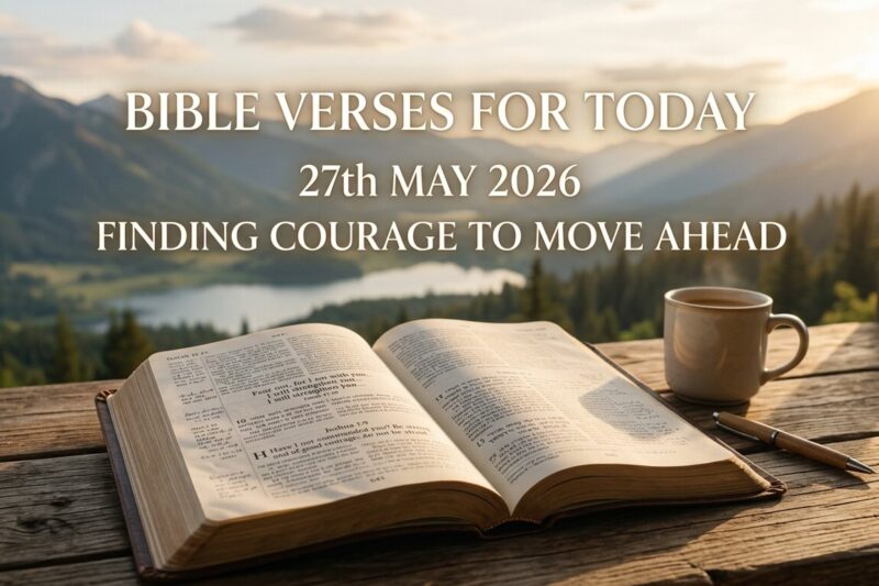 Bible Verses for Today 27th May 2026: Finding Courage to Move Ahead
