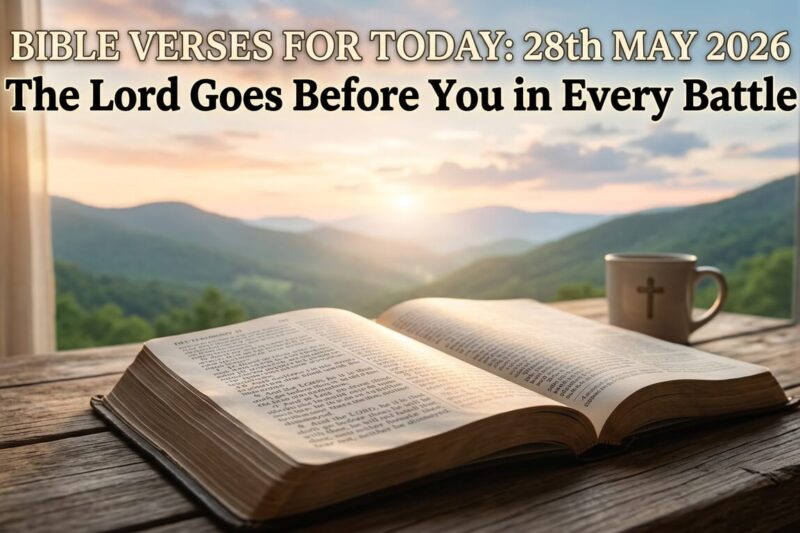 Bible Verses for Today 28th May 2026: The Lord Goes Before You in Every Battle