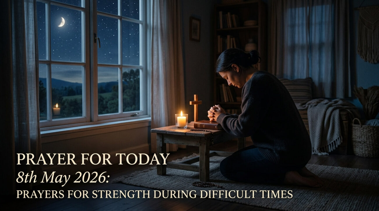 Prayer for Today 8th May 2026: Prayers for Strength During Difficult Times