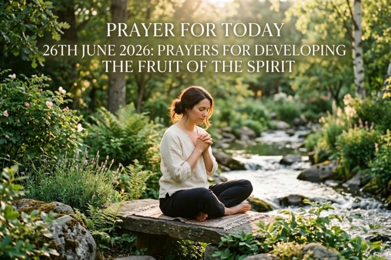 Prayer for Today 26th June 2026: Prayers for Developing the Fruit of the Spirit