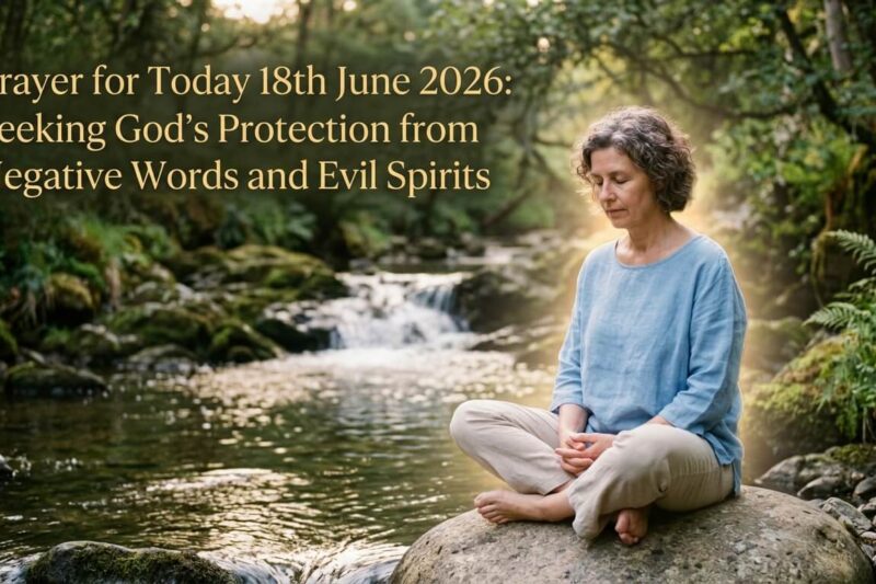 Prayer for Today 18th June 2026: Seeking God’s Protection from Negative Words and Evil Spirits
