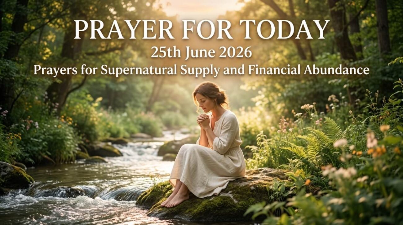 Prayer for Today 25th June 2026: Prayers for Supernatural Supply and Financial Abundance