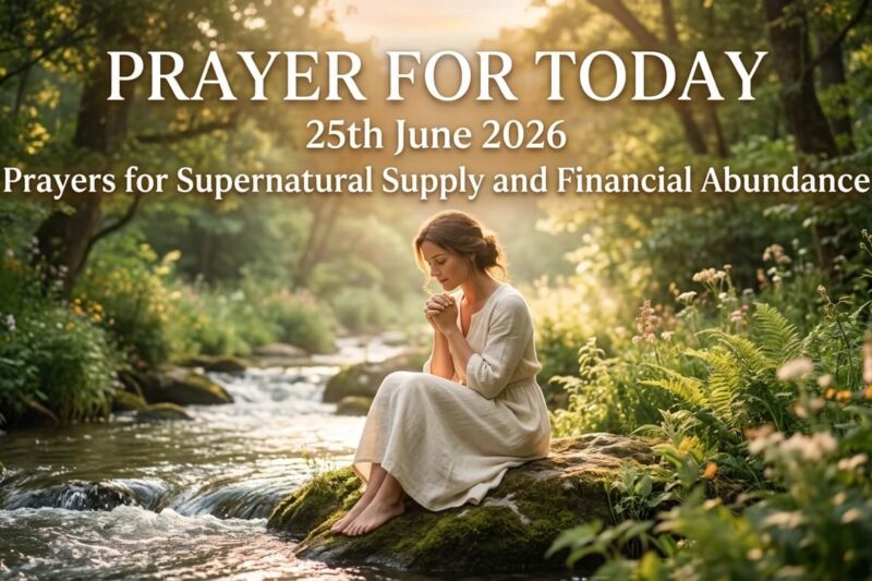 Prayer for Today 25th June 2026: Prayers for Supernatural Supply and Financial Abundance