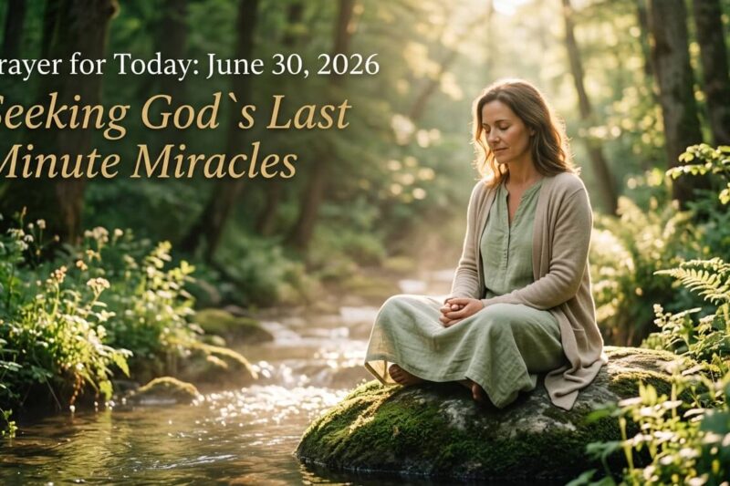 Prayer for Today 30th June 2026: Seeking God`s Last Minute Miracles
