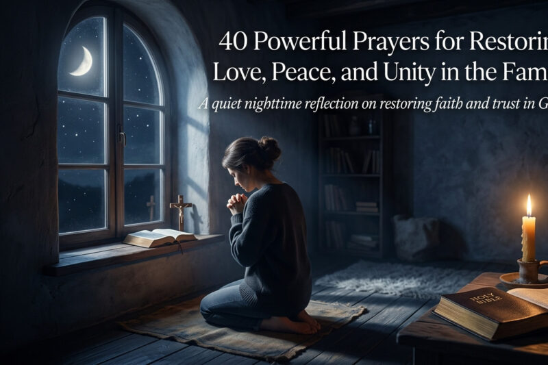 40 Powerful Prayers for Restoring Love, Peace, and Unity in the Family