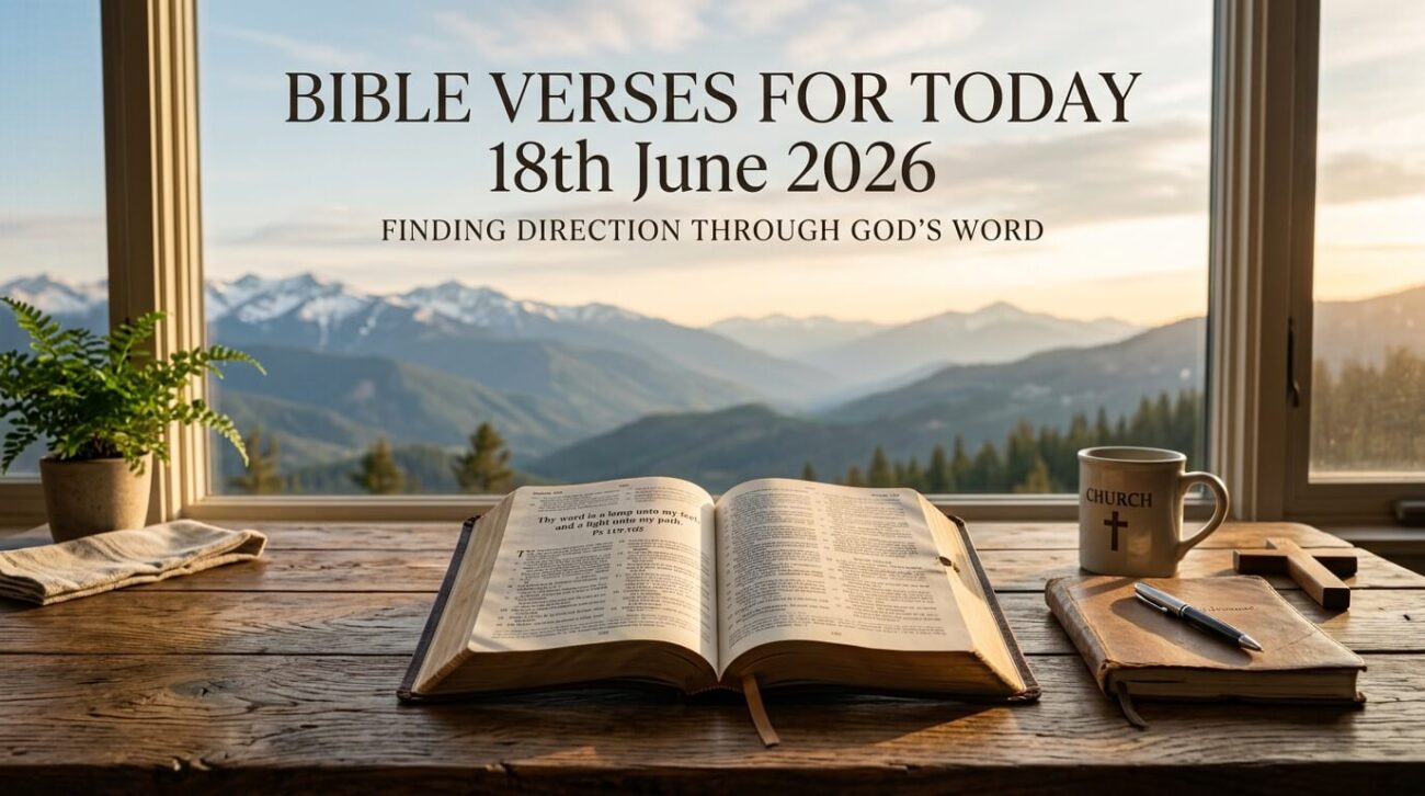 Bible Verses for Today 18th June 2026: Finding Direction Through God's Word