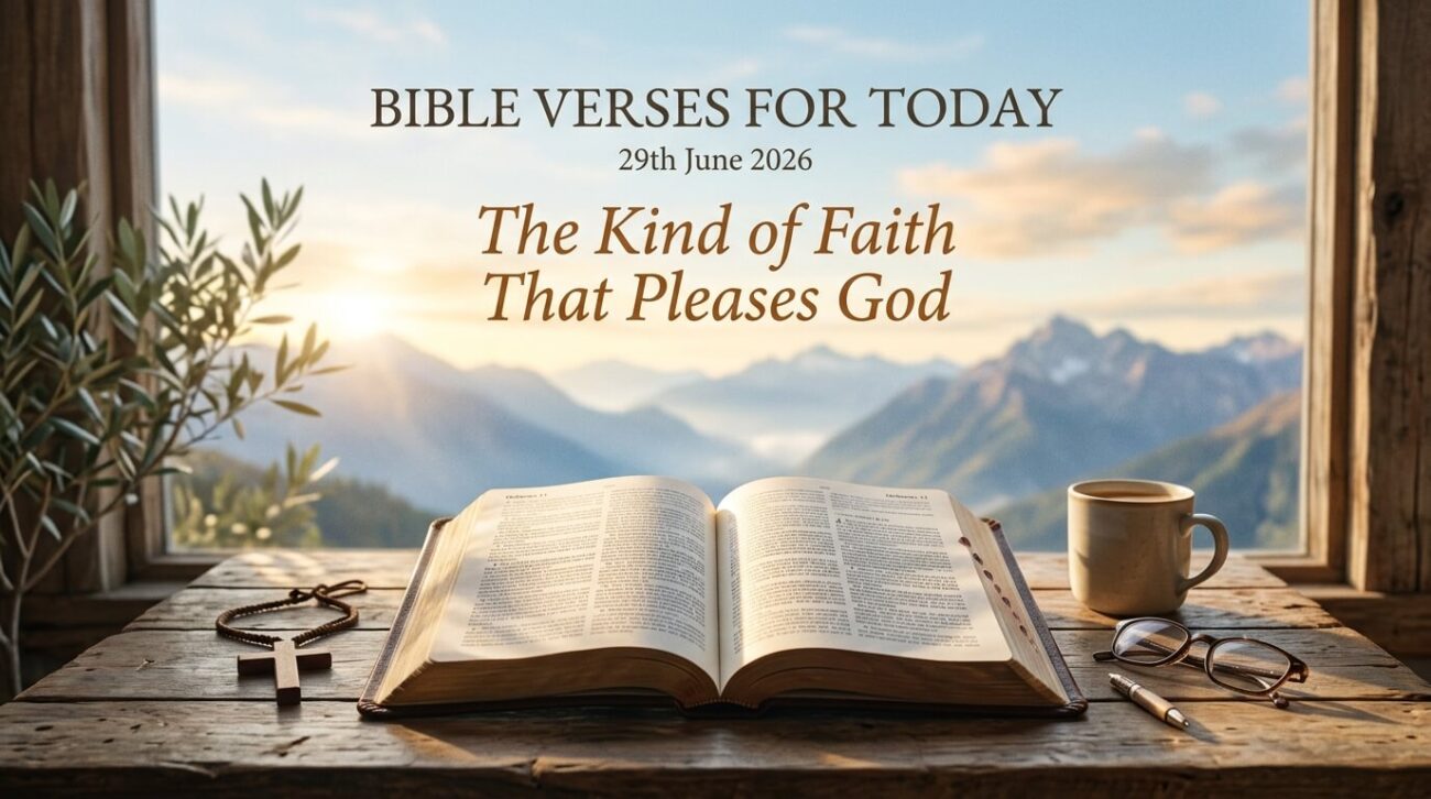 Bible Verses for Today 29th June 2026: The Kind of Faith That Pleases God