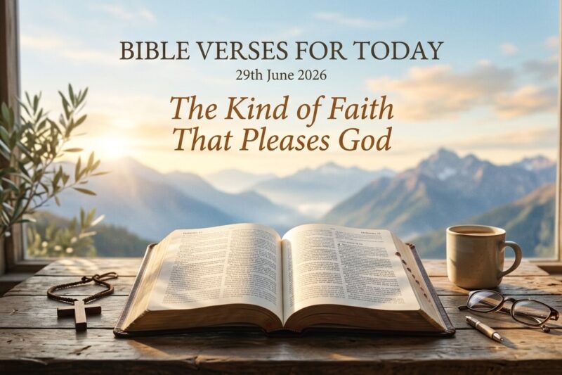 Bible Verses for Today 29th June 2026: The Kind of Faith That Pleases God