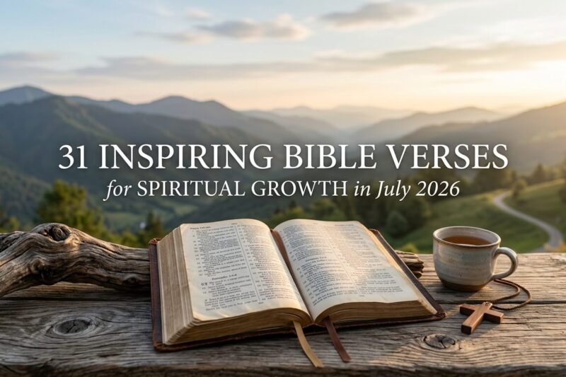 31 Inspiring Bible Verses for Spiritual Growth in July 2026