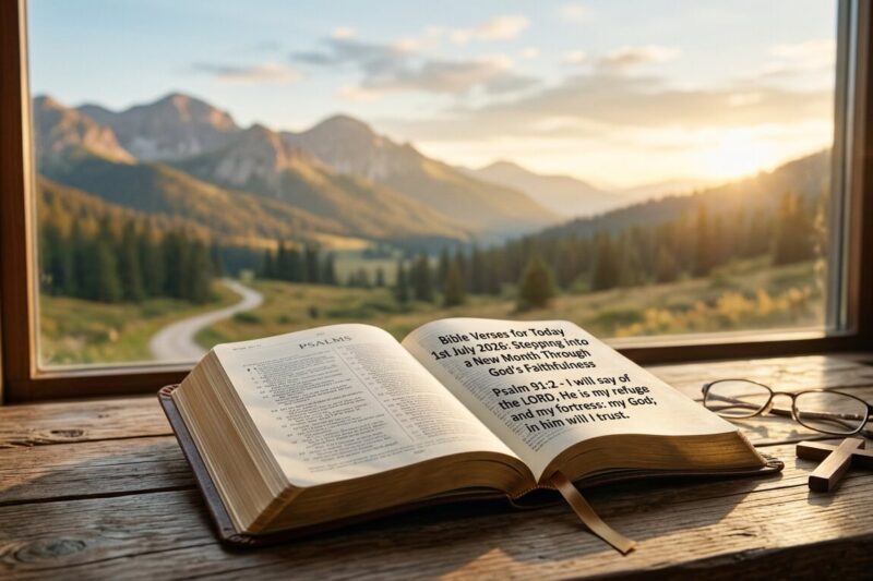 Bible Verses for Today 1st July 2026: Stepping into a New Month Through God’s Faithfulness