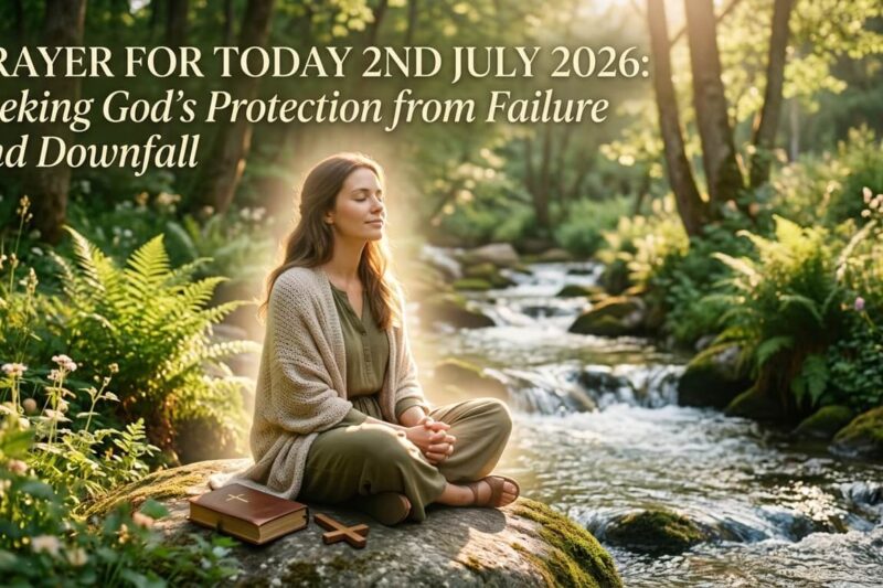 Prayer for Today 2nd July 2026: Seeking God’s Protection from Failure and Downfall