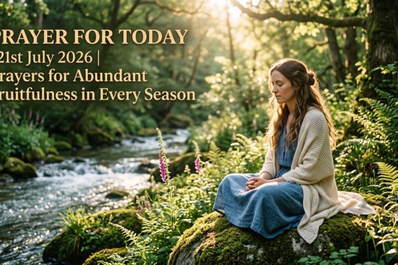 Prayer for Today 21st July 2026: Prayers for Abundant Fruitfulness in Every Season