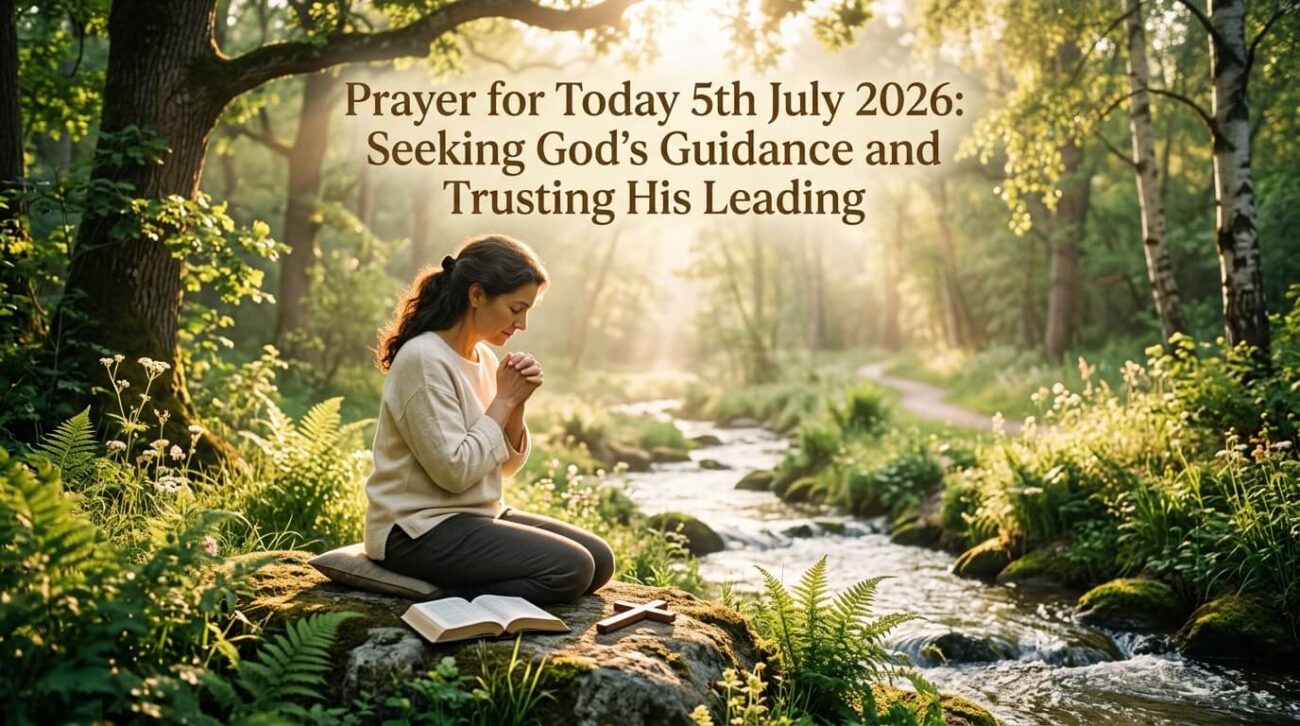 Prayer for Today 5th July 2026: Seeking God's Guidance and Trusting His Leading