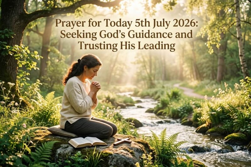 Prayer for Today 5th July 2026: Seeking God’s Guidance and Trusting His Leading