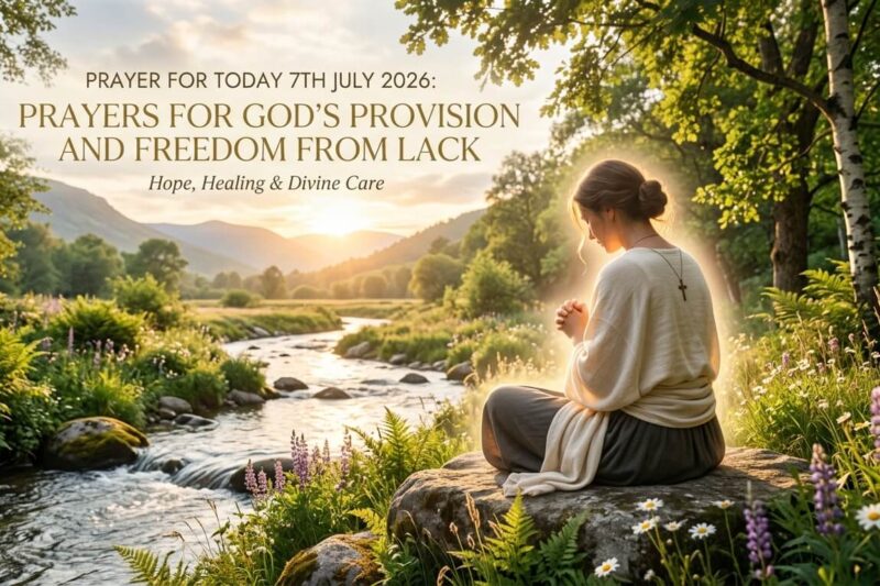 Prayer for Today 7th July 2026: Prayers for God’s Provision and Freedom from Lack