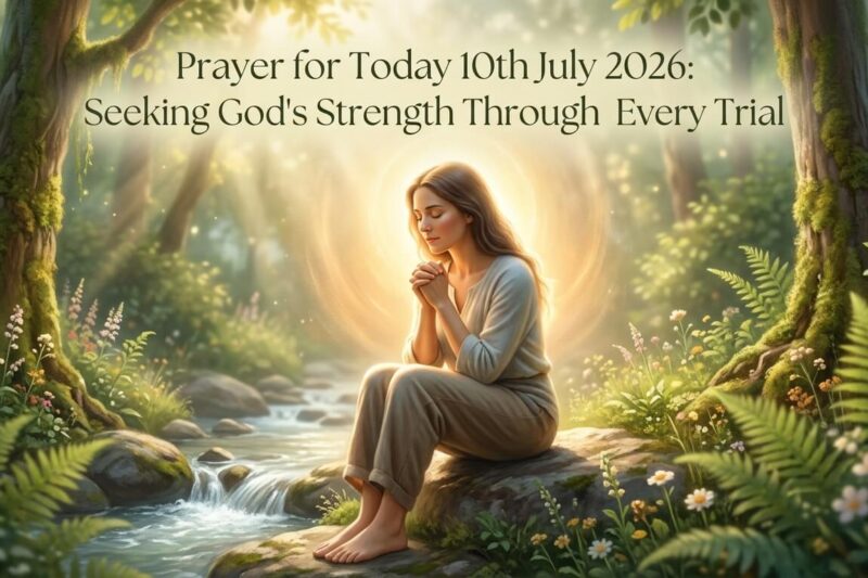 Prayer for Today 10th July 2026: Seeking God’s Strength Through Every Trial