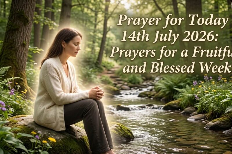 Prayer for Today 14th July 2026: Prayers for a Fruitful and Blessed Week