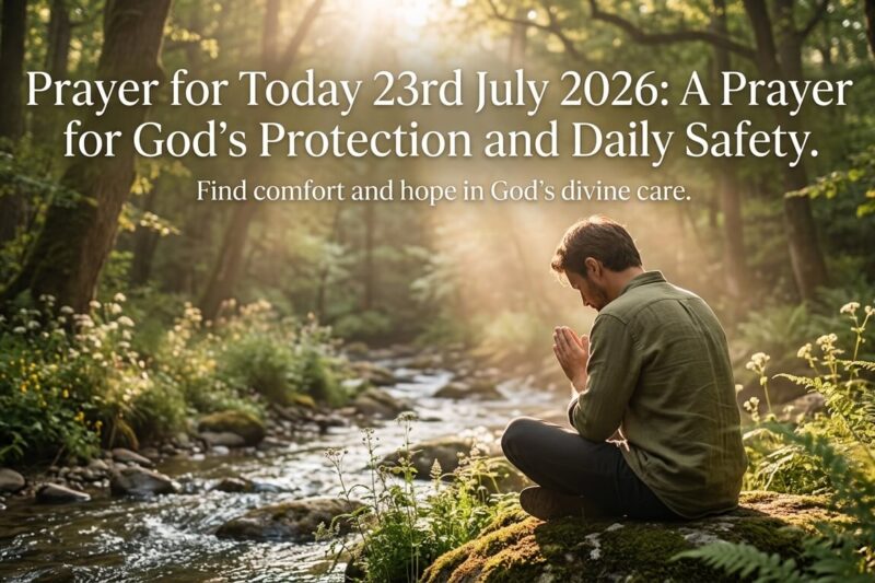 Prayer for Today 23rd July 2026: A Prayer for God’s Protection and Everlasting Safety