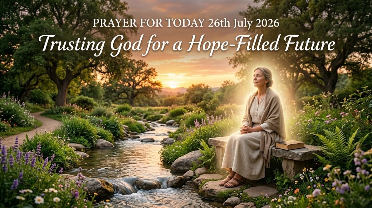 Prayer for Today 26th July 2026: Trusting God for a Hope-Filled Future