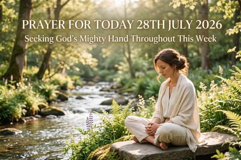 Prayer for Today 28th July 2026: Seeking God’s Mighty Hand Throughout This Week