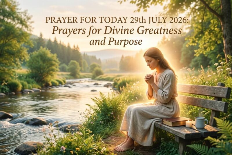 Prayer for Today 29th July 2026: Prayers for Divine Greatness and Purpose