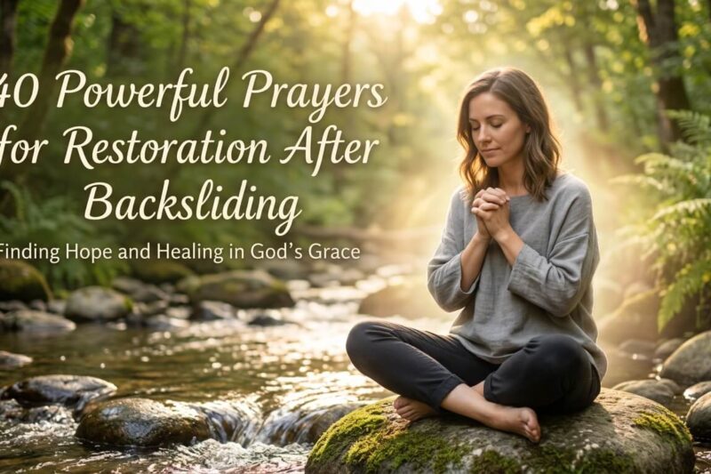 40 Powerful Prayers for Restoration After Backsliding