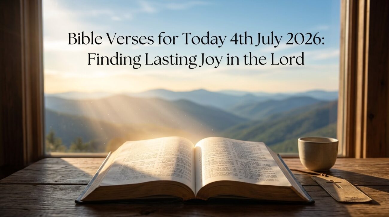 Bible Verses for Today 4th July 2026: Finding Lasting Joy in the Lord