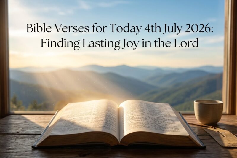 Bible Verses for Today 4th July 2026: Finding Lasting Joy in the Lord