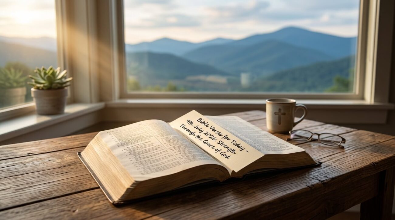 Bible Verses for Today 9th July 2026: Strength Through the Grace of God
