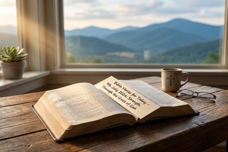 Bible Verses for Today 9th July 2026: Strength Through the Grace of God
