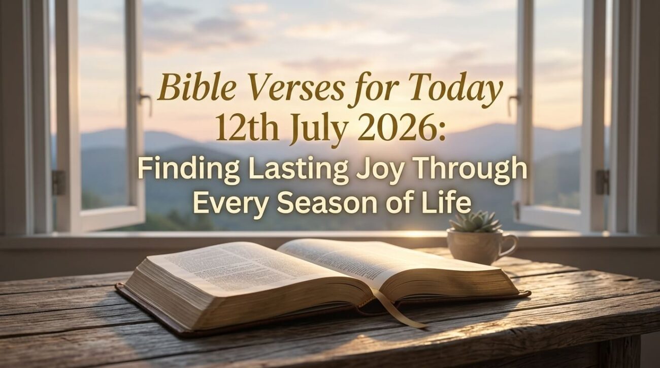 Bible Verses for Today 12th July 2026: Finding Lasting Joy Through Every Season of Life