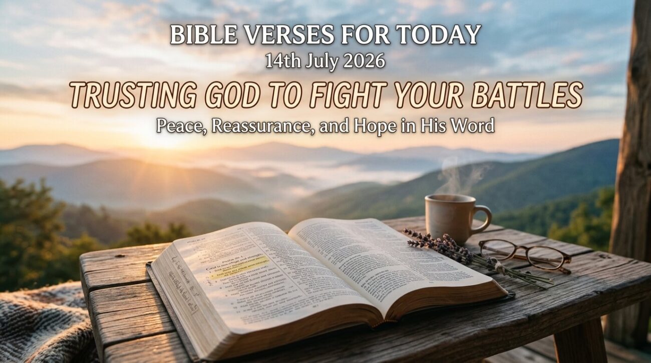 Bible Verses for Today 14th July 2026: Trusting God to Fight Your Battles