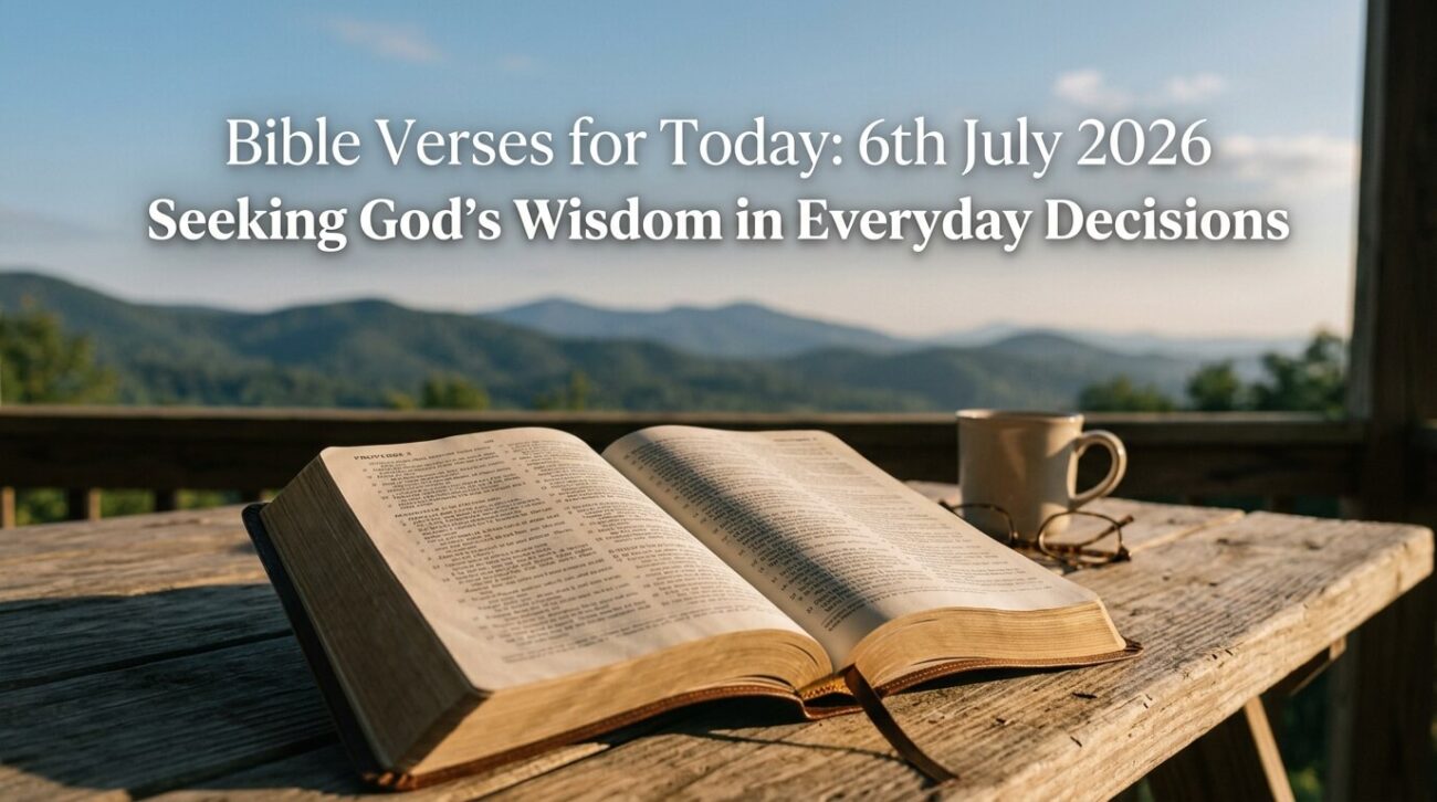 Bible Verses for Today 6th July 2026: Seeking God's Wisdom in Everyday Decisions