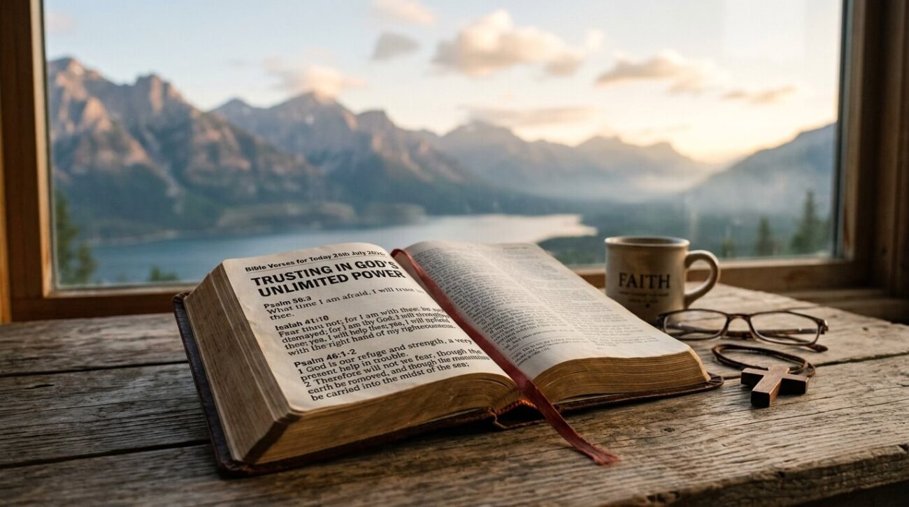 Bible Verses for Today 24th July 2026: Trusting in God's Unlimited Power