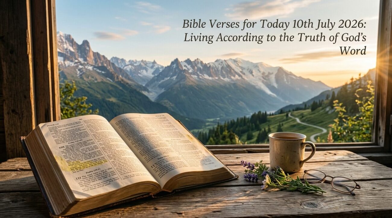 Bible Verses for Today 10th July 2026: Living According to the Truth of God’s Word