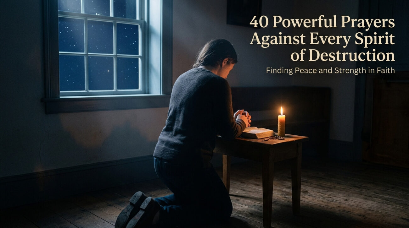 40 Powerful Prayers Against Every Spirit of Destruction