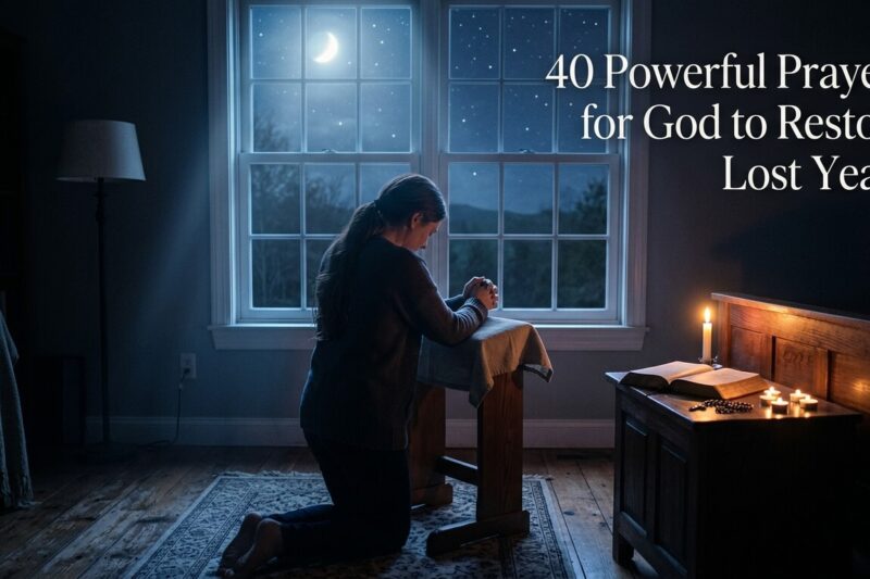 40 Powerful Prayers for God to Restore Lost Years