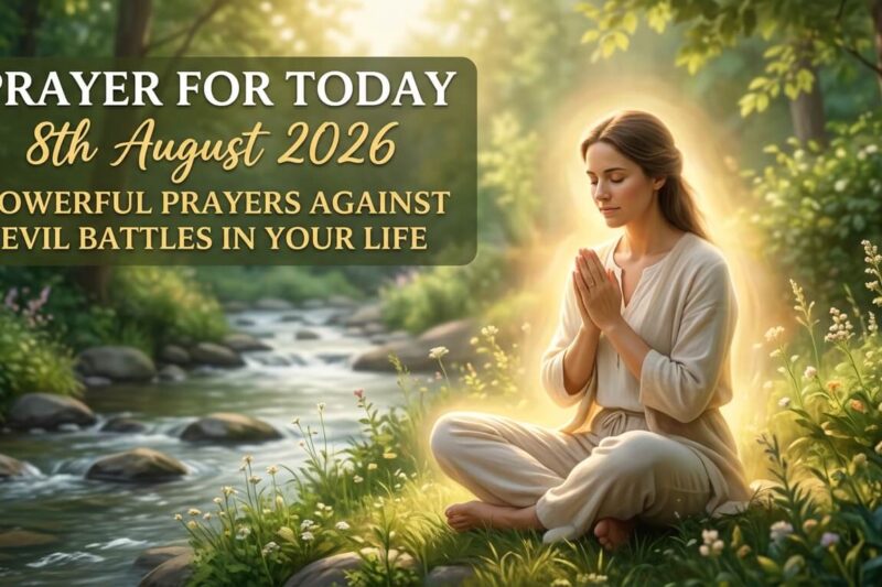 Prayer for Today 8th August 2026: Powerful Prayers Against Evil Battles in Your Life