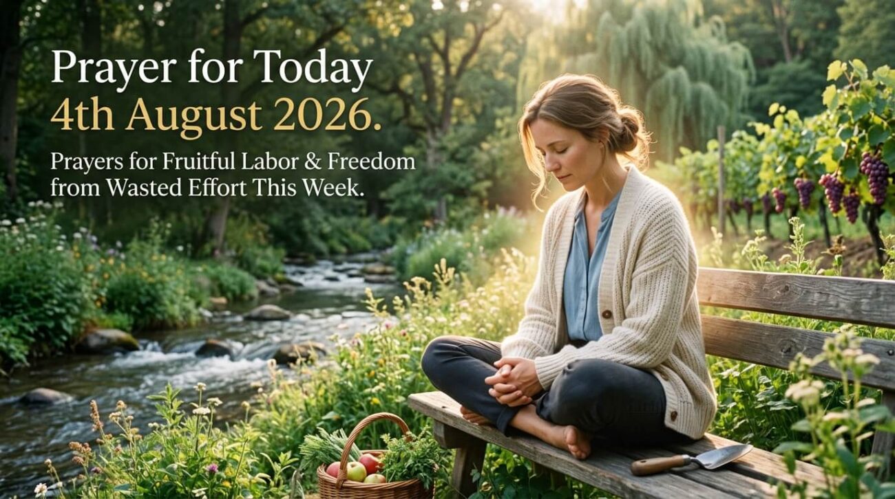 Prayer for Today 4th August 2026: Prayers for Fruitful Labor and Freedom from Wasted Effort This Week