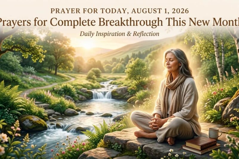 Prayer for Today, August 1, 2026: Prayers for Complete Breakthrough This New Month