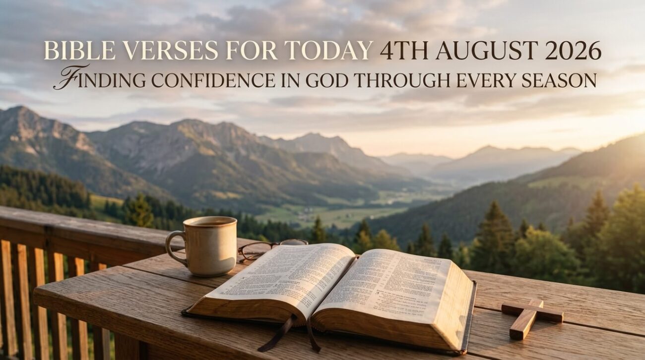 Bible Verses for Today 4th August 2026: Finding Confidence in God Through Every Season