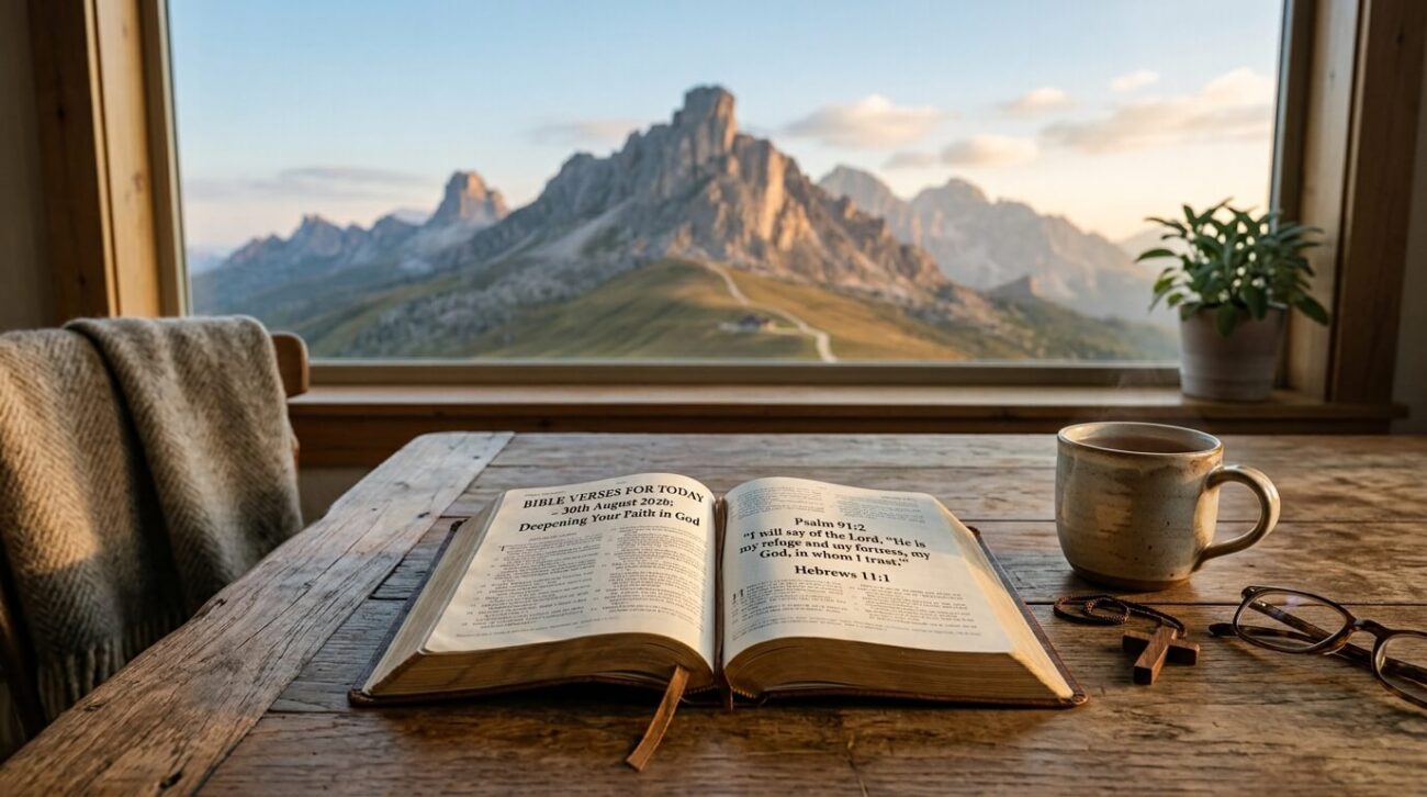 Bible Verses for Today 30th August 2026: Deepening Your Faith in God