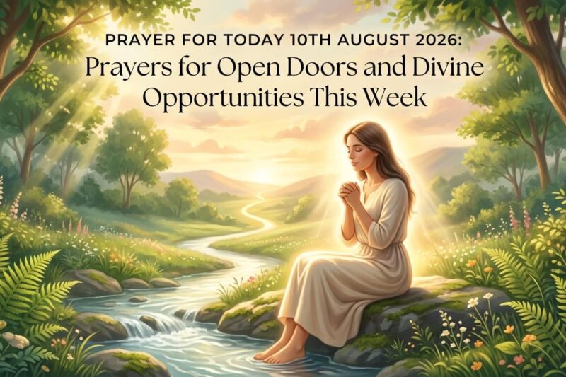 Prayer for Today 10th August 2026: Prayers for Open Doors and Divine Opportunities This Week