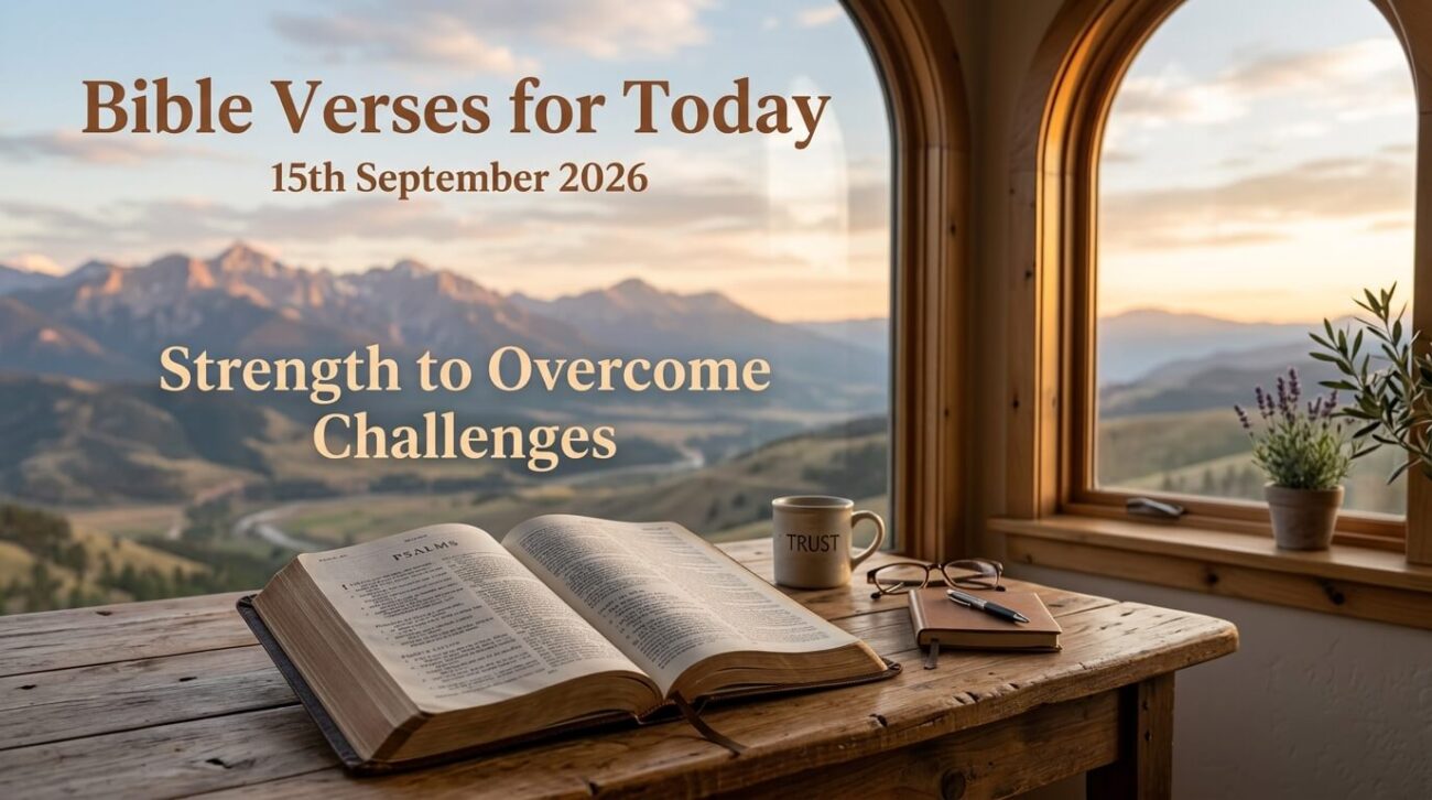 Bible Verses for Today 15th September 2026: Strength to Overcome Challenges