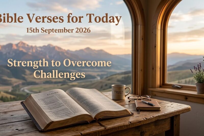 Bible Verses for Today 15th September 2026: Strength to Overcome Challenges